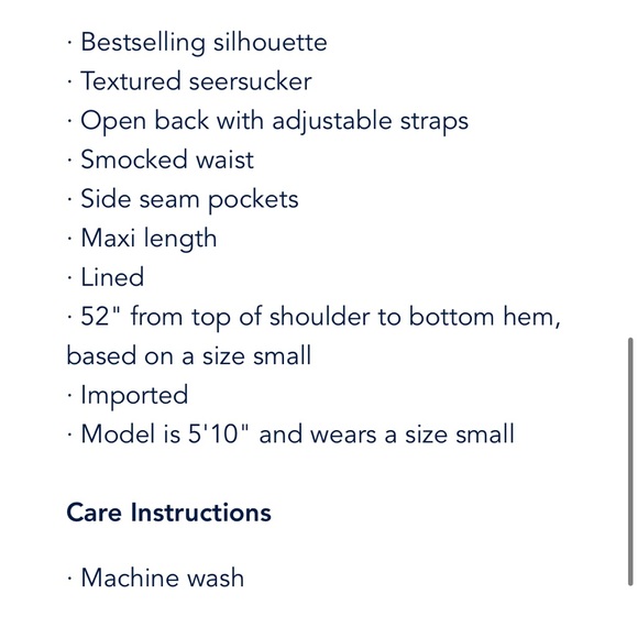 Vineyard Vines Seersucker Black Maxi Dress - Picture 10 of 16